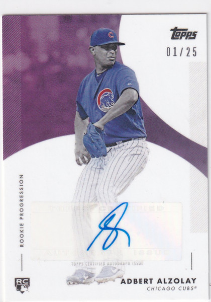 2020 TOPPS #32C-A ADBERT ALZOLAY AUTO 1/25- CHICAGO CUBS