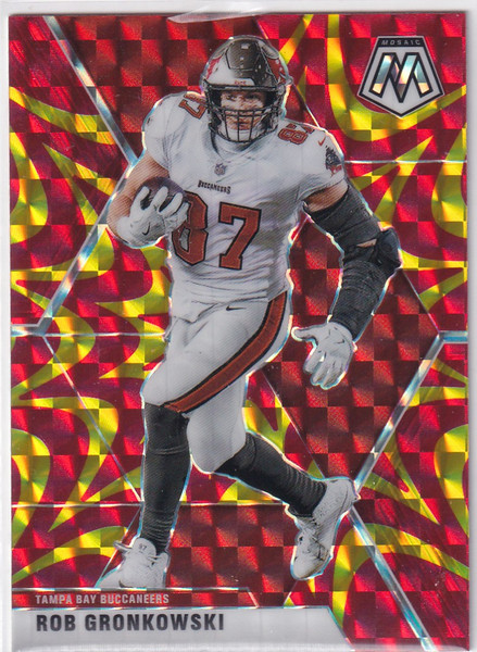 2020 MOSAIC #136 ROB GRONKOWSKI REACTIVE PRIZM- TAMPA BAY BUCCANEERS