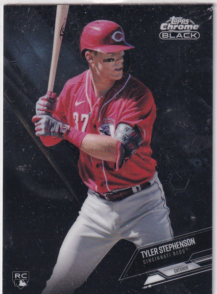 2021 TOPPS CHROME BLACK #77 TYLER STEPHENSON- CINCINNATI REDS