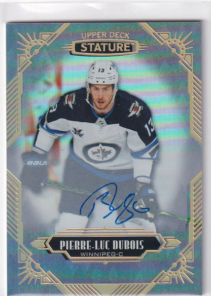 2020-21 STATURE #21 PIERRE LUC DUBOIS HOLO AUTO- WASHINGTON CAPTIOLS