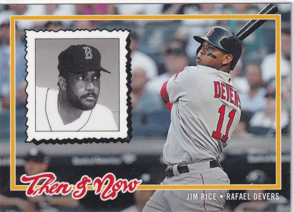 2018 TOPPS #TN4 JIM RICE & RAFAEL DEVERS- BOSTON RED SOX