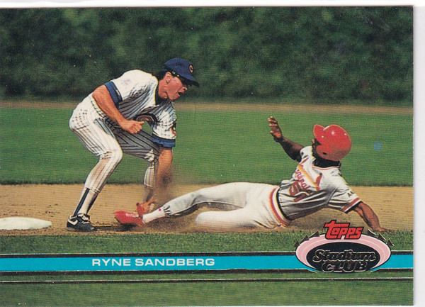 1990 TOPPS STADIUM #230 RYNE SANDBERG- CHICAGO CUBS