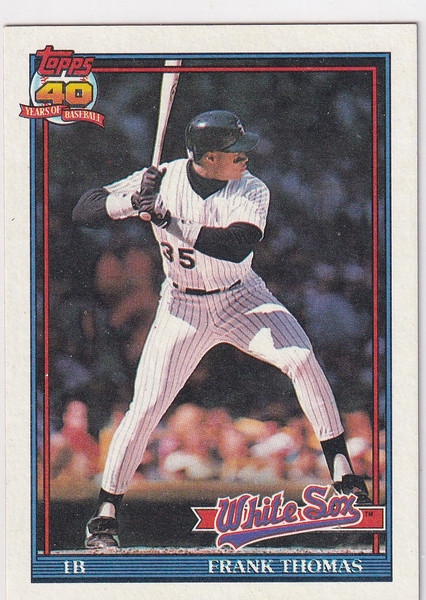 1991 TOPPS 40 YEARS #79 FRANK THOMAS- CHICAGO WHITE SOX