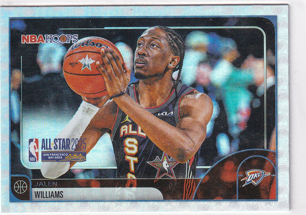 2026 NBA HOOPS #285 JALEN WILLIAMS ALL STAR HOLO- OKLAHOMA CITY THUNDER
