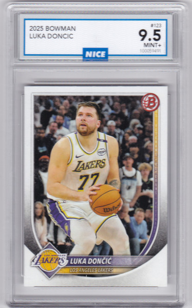 2025 Bowman #123 Luka Doncic Lakers NICE 9.5 Mint