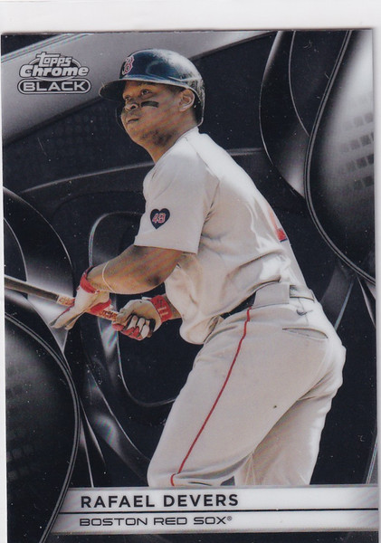 2025 TOPPS CHROME BLACK #4 RAFAEL DEVERS- BOSTON RED SOX