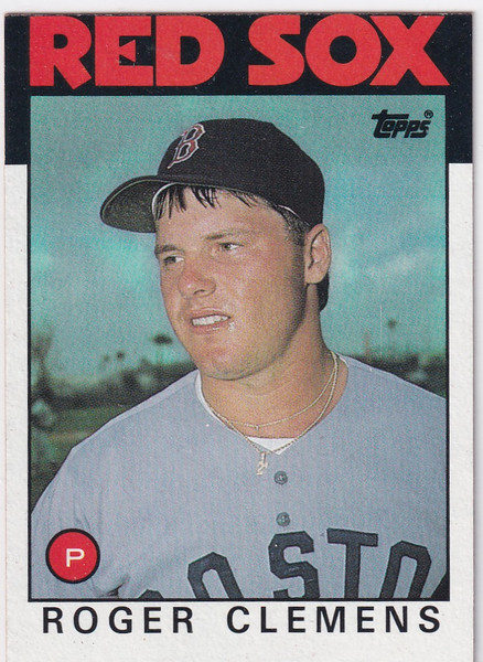 1986 TOPPS #661 ROGER CLEMENS- BOSTON RED SOX