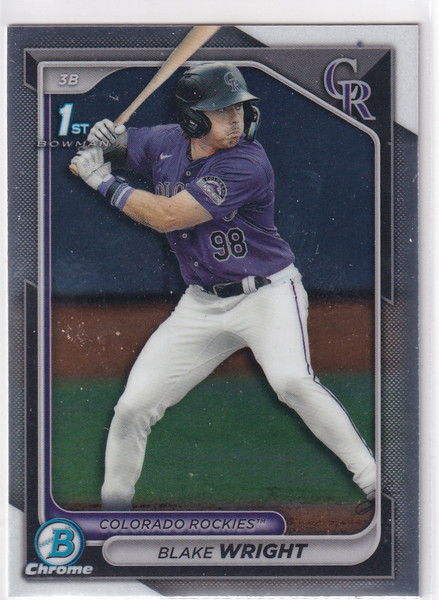 2024 BOWMAN CHROME #BDC-27 BLAKE WRIGHT- COLORADO ROCKIES