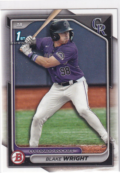 2024 BOWMAN #BD-27 BLAKE WRIGHT- COLORADO ROCKIES