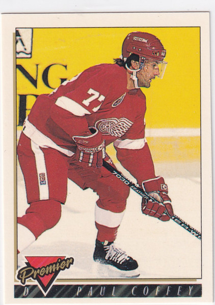 1993 TOPPS PREMIER #145 PAUL COFFEY- RED WINGS