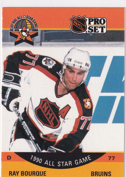 1990 PRO SET #357 RAY BOURQUE ALL STAR GAME- BOSTON BRUINS