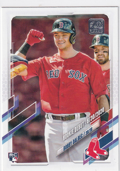 2021 TOPPS UPDATE #US212 BOBBY DALBEC- BOSTON RED SOX