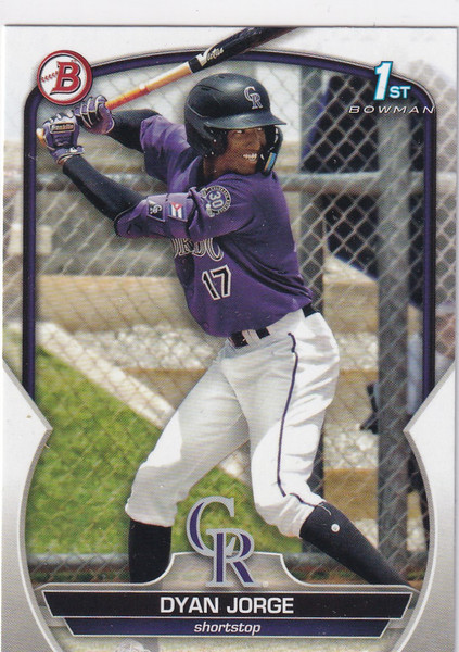 2023 BOWMAN #BP-22 DYAN JORGE- COLORADO ROCKIES
