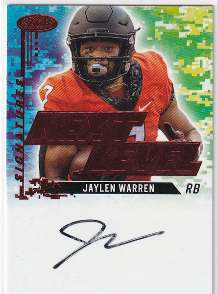 2022 SAGE #NLS-JW2 JAYLEN WARREN NEXT LEVEL AUTO- PITTSBURGH PIRATES