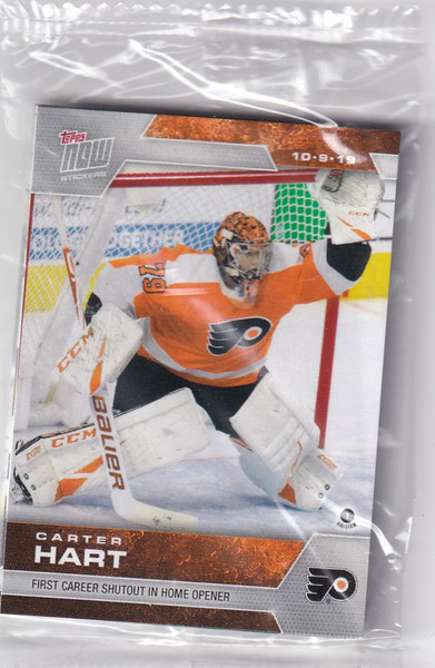 2019-22 TOPPS NOW STICKER ALBUM PACK CARDS 10-18 WEEK 2- PHILADELPHIA FLYERS
