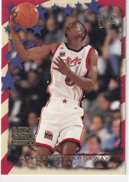 1996 FLEER USA #1 ANFERNEE HARDAWAY USA- ORLANDO MAGIC