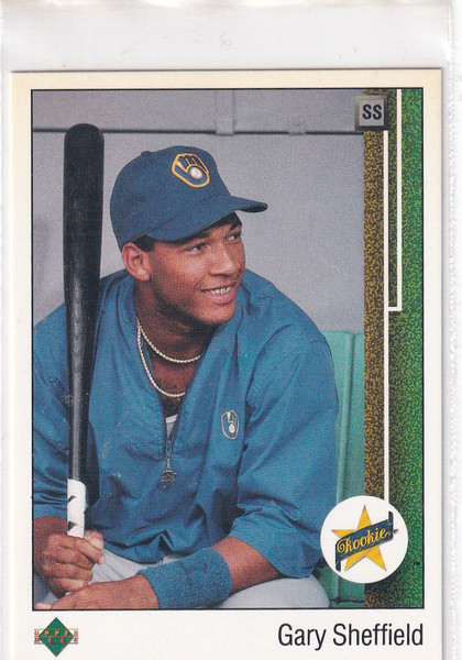 1989 UPPER DECK #13 GARY SHEFFIELD ROOKIE- MILWAUKEE BREWERS