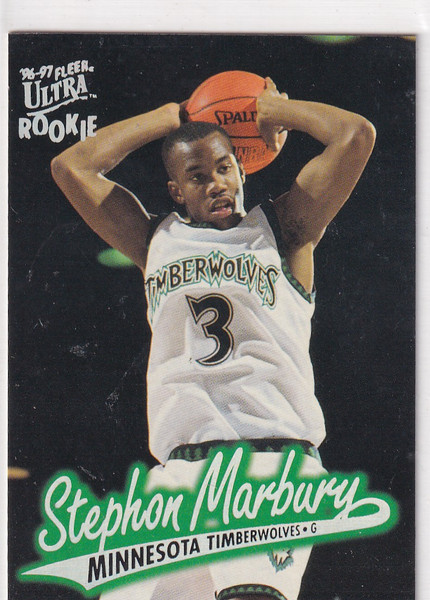 1996 FLEER #66 STEPHON MARBURY- MINNESOTA TIMBERWOLVES