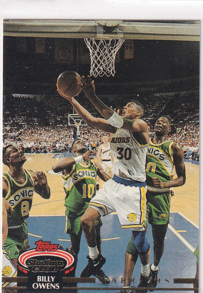 1993 TOPPS STADIUM #236 BILLY OWENS- GOLDEN STATE WARRIORS