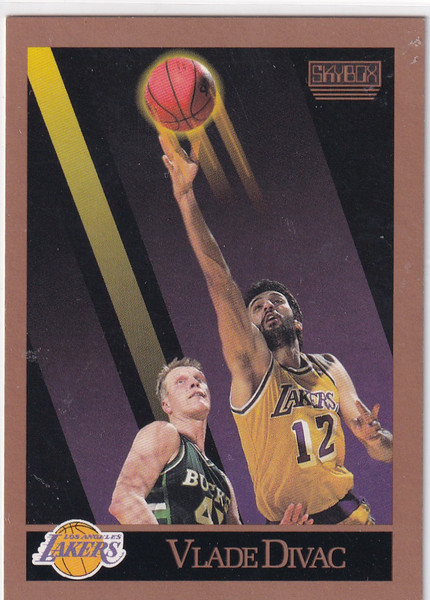 1990 SKYBOX #135 VLADE DIVAC ROOKIE- LOS ANGELES LAKERS