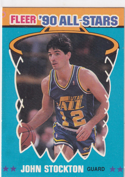1990 FLEER #9 JOHN STOCKTON ALL STARS- UTAH JAZZ