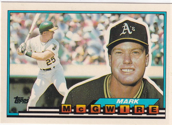 1989 TOPPS #34 MARK MCGWIRE- OAKLAND ATHLETICS