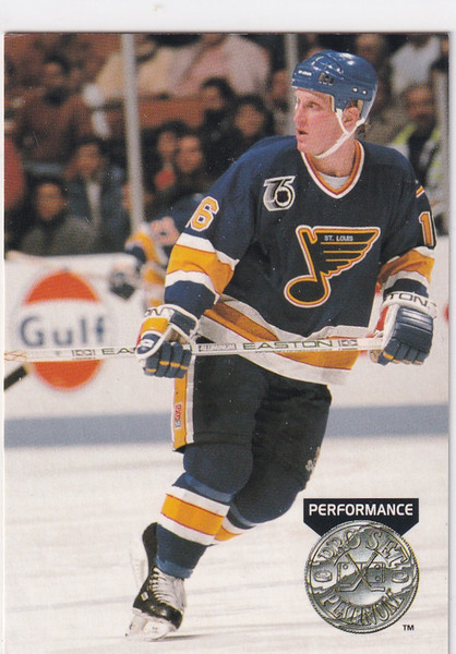1992 PRO SET #282 BRETT HULL- ST LOUIS BLUES