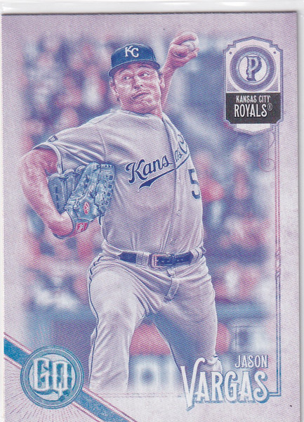 2018 TOPPS GYPSY QUEEN #45 JASON VARGAS- KANSAS CITY ROYALS