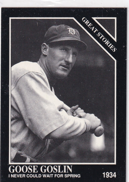 1992 SPORTING NEWS #437 GOOSE GOSLIN GREAT STORIES- DETROIT TIGERS