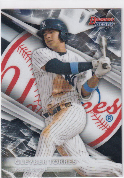 2016 BOWMAN BEST #TP-13 GLEYBER TORRES- NEW YORK YANKEES