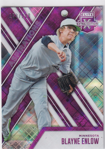 2017 ELITE EXTRA #76 BLAYNE ENLOW PURPLE 103/200- MINNESOTA TWINS