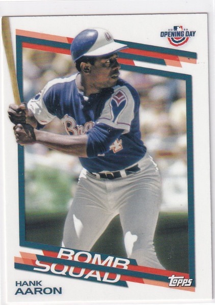 2022 TOPPS #BS-1 HANK AARON BOMB SQUAD- ATLANTA BRAVES