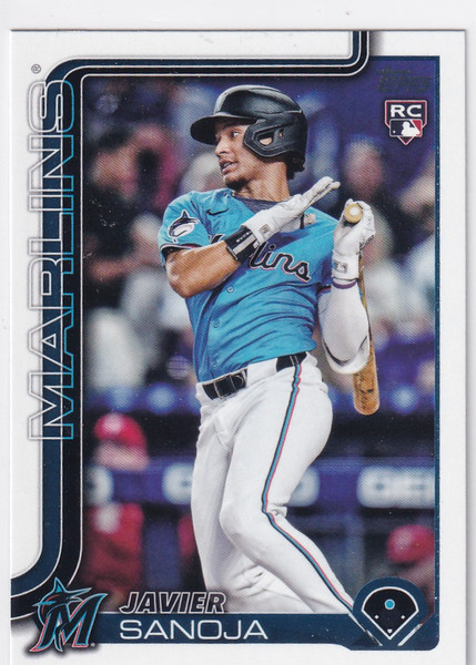 2025 TOPPS SERIES TWO #653 JAVIER SANOJA- MIAMI MARLINS
