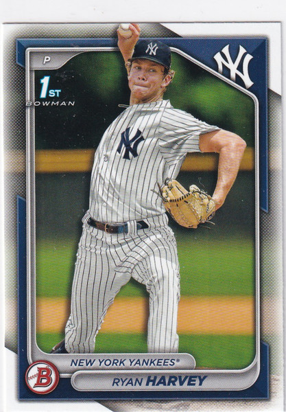 2024 BOWMAN #BD-198 RYAN HARVEY- NEW YORK YANKEES