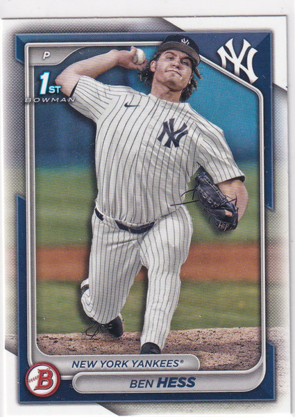2024 BOWMAN #BD-87 BEN HESS- NEW YORK YANKEES