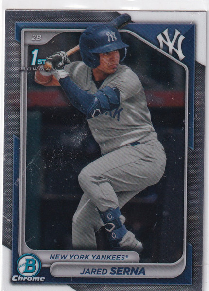2024 BOWMAN CHROME #BCP-68 JARED SERNA- NEW YORK YANKEES