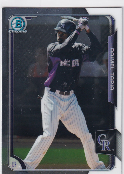 2015 BOWMAN CHROME #BCP68 RAIMEL TAPIA- COLORADO ROCKIES