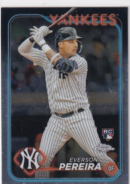 2024 TOPPS CHROME #238 EVERSON PEREIRA- NEW YORK YANKEES