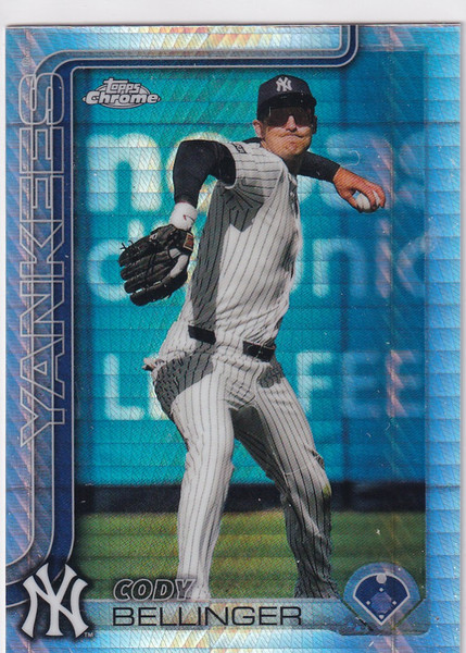 2025 TOPPS CHROME #83 CODY BELLINGER HYPER- NEW YORK YANKEES
