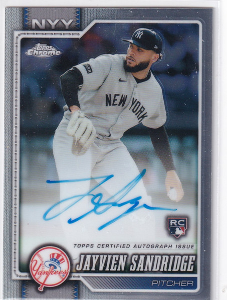 2026 TOPPS CHROME #RA-JSA JAYVIEW SANDRIDGE AUTO- NEW YORK YANKEES