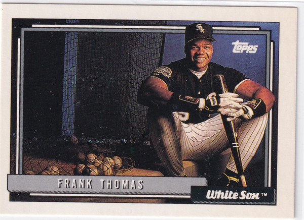 1992 TOPPS #555 FRANK THOMAS COMISKEY PARK- CHICAGO WHITE SOX