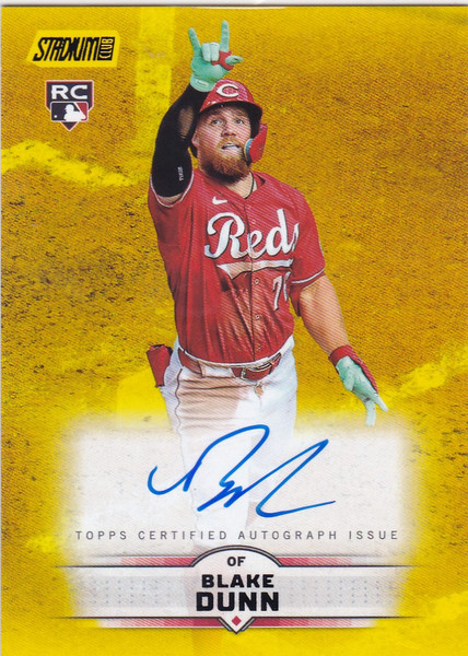2025 Topps Stadium Club #SCBA-BD Blake Dunn RC Yellow AUTO Cincinnati Reds