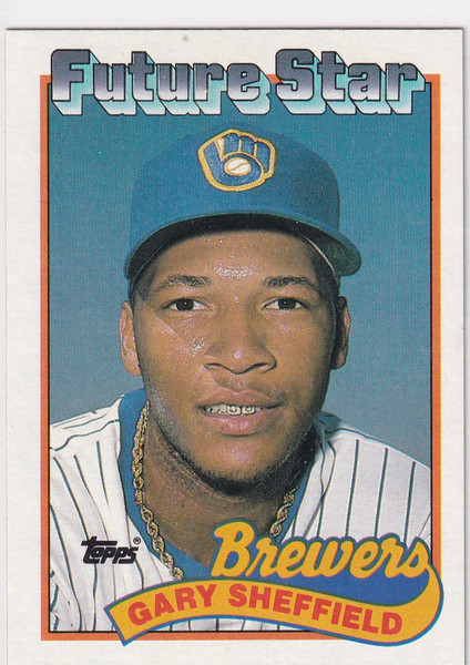 1989 TOPPS #343 GARY SHEFFIELD FUTURE STAR- MILWAUKEE BREWERS