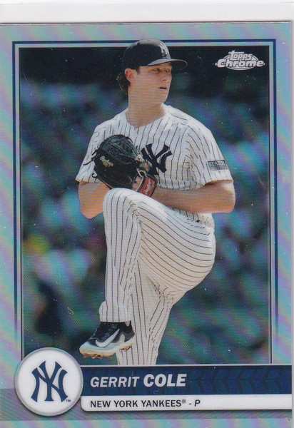 2026 TOPPS CHROME #82 GERRIT COLE REFRACTOR- NEW YORK YANKEES
