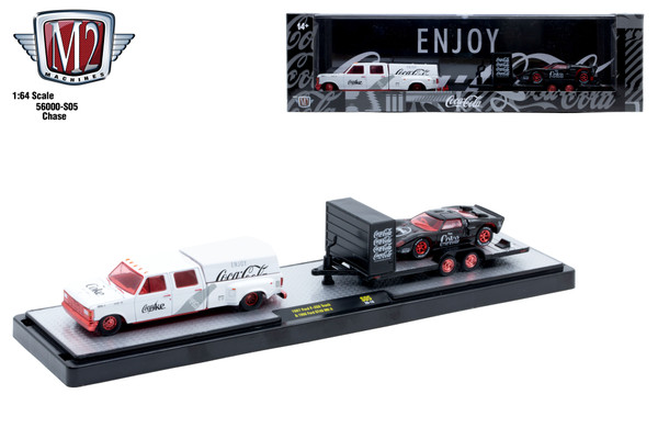 M2 Machines Auto Hauler S05 1987 Ford F-350 Truck 1966 Ford GT40 MK2 CHASE