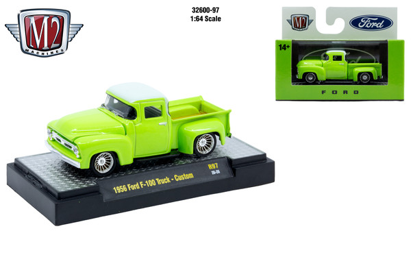 M2 Machines 1:64 Detroit Muscle R97 1956 Ford F-100 Truck Custom