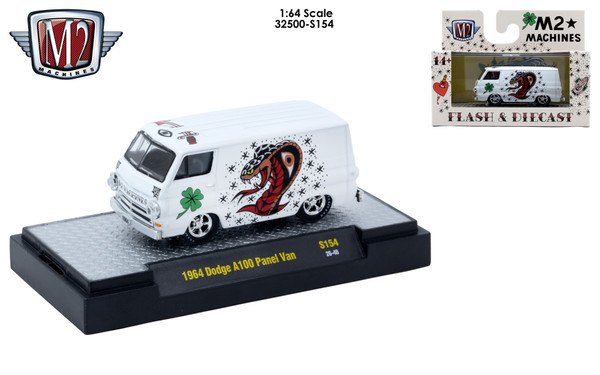 M2 Machines AutoThentics Rel S154 1:64 1964 Dodge A100 Panel Van