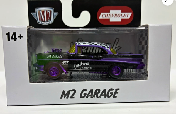 M2 Machines 1:64 Detroit Muscle R94 1957 Chevrolet Bel Air Gasser CHASE