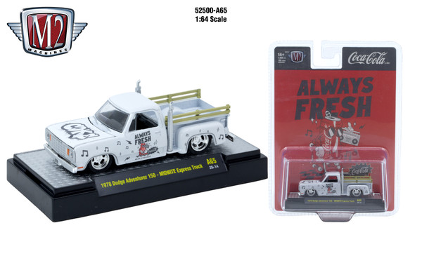 M2 Machines Coca-Cola Release A65 1978 Dodge Adventurer 150 Midnight Express