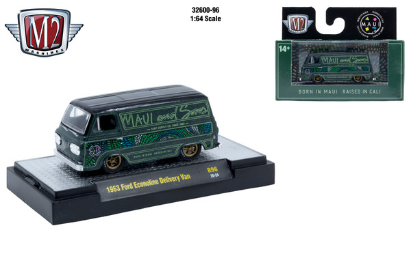 M2 Machines 1:64 Detroit Muscle R96 1963 Ford Econoline Delivery Van